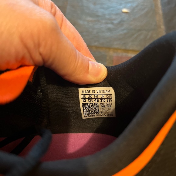 adidas 4DFWD 2 Black and Orange Athletic Shoes - Picture 6 of 11